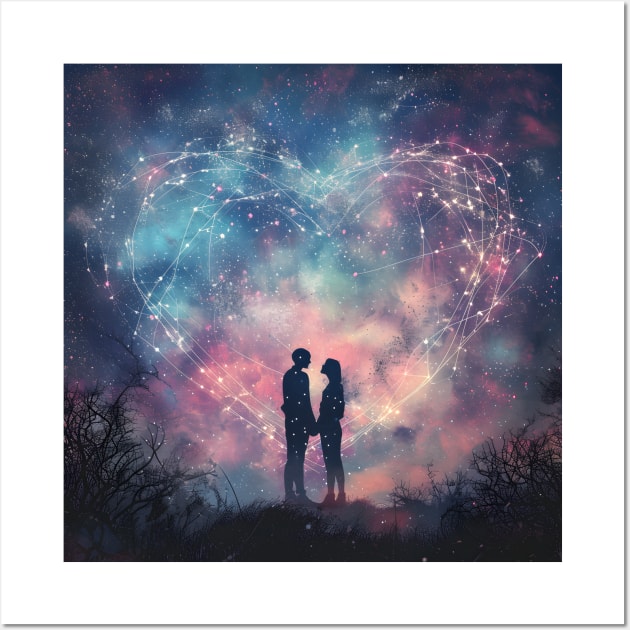 Discover True Romance: Art, Creativity and Connections for Valentine's Day and Lovers' Day Wall Art by insaneLEDP